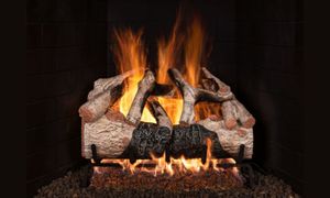 RH Peterson: Charred Mountain Birch Flame Enhanced Logs - 18/20"