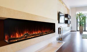 Modern Flames: 80" Landscape Pro Multi-Sided Fireplace