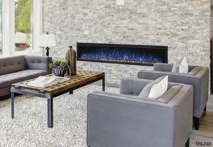 Modern Flames: Spectrum Slimline 74" Wall Mount/Recessed Fireplace