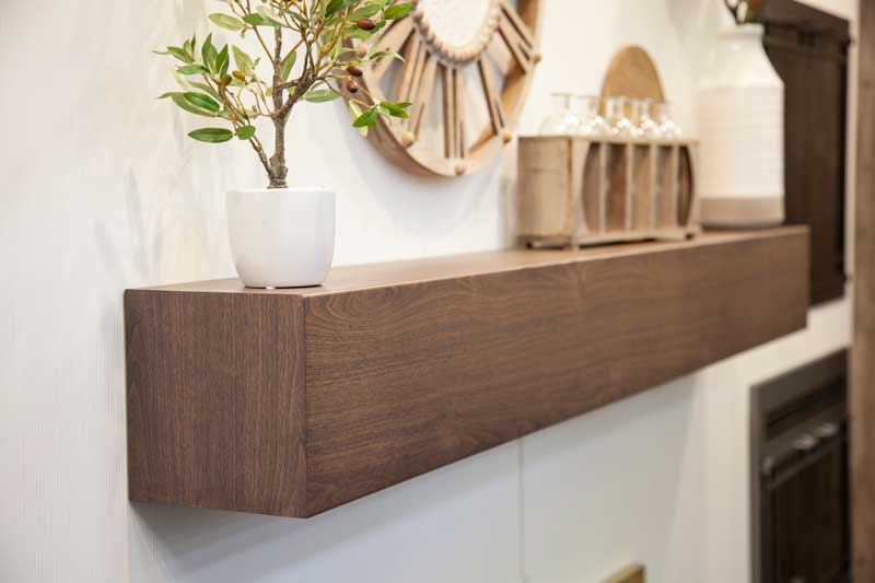 Stoll wood-grain finish shelf