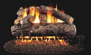 RH Peterson: Rustic Oak Designer Logs - 16"
