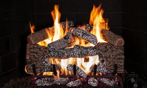 RH Peterson: Charred Cinder Oak Logs - 18/20"